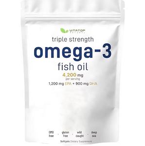 อาหารเสริมคุณภาพสูงจากโรงงานผู้ผลิต (OEM) น้ำมันปลาโอเมก้า <span class=keywords><strong>3</strong></span> ดีเอชเอและอีพีเอ แบบแคปซูลนิ่ม น้ำมันปลาทะเลน้ำลึกแบบแคปซูลนิ่ม - Product Image 1