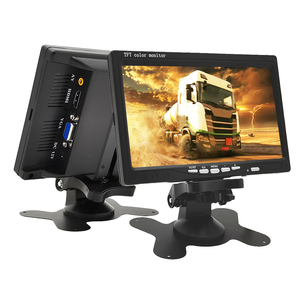 Monitor da <span class=keywords><strong>auto</strong></span> da tavolo TFT LCD widescreen da 7 pollici con telecomando, lettore video MP3/MP4/MP5 e assistenza al parcheggio, 1 anno di garanzia - Product Image 1