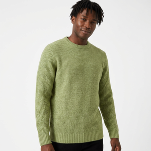 Prime Vista Exports Limited Herren Gerippter Strickpullover Einfarbig Langarm Pullover Herbst Winter Casual Oberteil 100% - Product Image 1