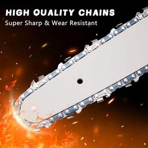 Ensemble de tronçonneuse à batterie au lithium Vetex 21V, mini scie à chaîne électrique à faible bruit pour la coupe du bois, l'élagage des arbres et l'entretien du jardin - Product Image 3