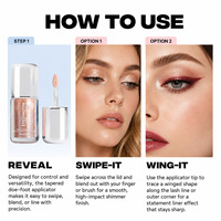 Fard à paupières liquide lisse et fin pour l'illumination et le contouring, résistant à l'eau et longue tenue, supporte le dropshipping
