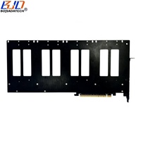 PCI-E 5.0 16X ke 4 Port EDSFF E1.S E3.S (SFF-TA-1002) Kartu Riser Ekspansi Adaptor GEN5 MB Mendukung Bifurkasi PCIe X4x4x4x4