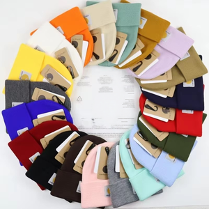 Vente en gros de bonnets en <span class=keywords><strong>laine</strong></span> tricotée chauds pour l'hiver, mode unisexe homme <span class=keywords><strong>femme</strong></span>, pour le sport et les activités de plein air - Product Image 1