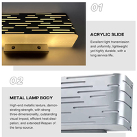 Lampe murale LED en acrylique décorative de style nordique pour villa, hôtel, couloir, escalier, salon, chevet