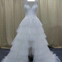 Paillettes blanches de tissu de dentelle de broderie de vente chaude pour des décorations de mariage et de partie