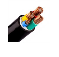 Cable de Cobre Trenzado de 4 Núcleos con Aislamiento de PVC de 12V y 8 AWG, Fabricado en Fábrica, para Calefacción y Uso Subterráneo