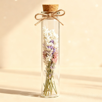 Vente en gros de flacons tubes à essai en verre borosilicaté pour huiles essentielles, capacités 30ml et 100ml, transparents, avec bouchon à vis tubulaire et surface givrée soyeuse