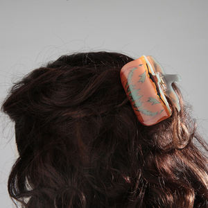 Yeni tasarım cadılar bayramı hayalet pençe klipler kaymaz büyük hayalet saç tokası dikdörtgen güçlü tutun saç aksesuarları - Product Image 6