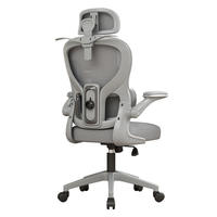 Chaise de bureau ergonomique pivotante et réglable en hauteur, confortable, en maille, chaise d'ordinateur pivotante