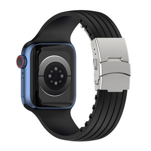 Nouveau bracelet en silicone pour Apple Watch Series, bracelet intelligent en silicone de sport, tendance et décontracté - Product Image 1