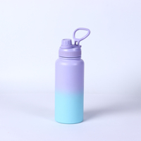 Nouvelle Arrivée 2026 ODM Bouteille d'eau thermique en acier inoxydable à double paroi de 32 oz sans BPA avec couvercle à poignée et logo personnalisé
