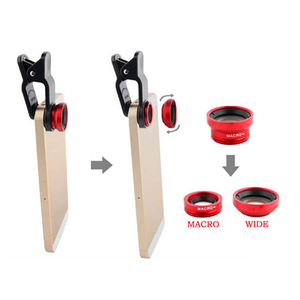 Ống Kính Mắt Cá Yiscaxia, Ống Kính Mắt Cá 3 Trong 1, Góc Rộng, Dùng Cho Điện Thoại Di Động, <span class=keywords><strong>iPhone</strong></span> 5, <span class=keywords><strong>6</strong></span>, 7 Plus, Dùng Cho Điện Thoại Thông Minh, Ống Kính Máy Ảnh - Product Image 2