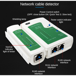 Gute Qualität RJ45 RJ11 Netzwerk kabel <span class=keywords><strong>tester</strong></span> Cat5 Cat6 UTP Multifunktions-Kabel prüf werkzeug - Product Image 4