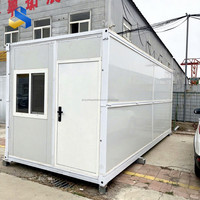 Maison conteneur pliable de type Z de 20 pieds et 40 pieds avec panneau sandwich en acier respirant pour hôtel moderne/bureau/centre commercial/salle de séjour