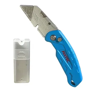 Fixtec Folding Utility <strong>Knife</strong> Box Cutter Aluminum with Clip 19mm Quick Change Blade - Product Image 6