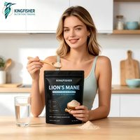 Poudre de champignon Crinière de lion en vrac OEM 5000mg, extrait d'Hericium Erinaceus haute puissance, fabricant de suppléments de champignons en gros
