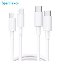 Câble de charge USB C, lot de 2, 5 pieds, USB-C vers USB-C, cordon de charge rapide compatible avec iPad Pro M4 11 12,9 pouces