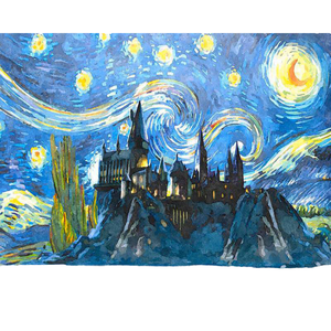 Museo fatto a mano-riproduzione notturna <span class=keywords><strong>stellata</strong></span> di qualità famoso paesaggio arte pittura a olio su tela Cuadros Para Vincent Van <span class=keywords><strong>Gogh</strong></span> - Product Image 1