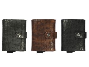 กระเป๋าสตางค์แบบสั้นบางอัตโนมัติ ป้องกันการโจรกรรม RFID พร้อมคุณสมบัติปิดเปิดง่าย ซับในไนลอน ใช้ได้ทั้งชายและหญิง ความจุเยอะสำหรับใส่บัตรเครดิต - Product Image 6