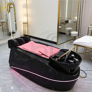 Champú de fibra de vidrio ensanchado, cama de masaje, cama de champú, silla de lavado de peluquería, cama de champú de salón moderna para Spa - Product Image 1