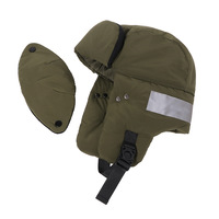 Sombrero de invierno personalizado para ciclismo al aire libre, máscara extraíble con tira reflectante, sombrero de invierno impermeable a prueba de viento más seguro