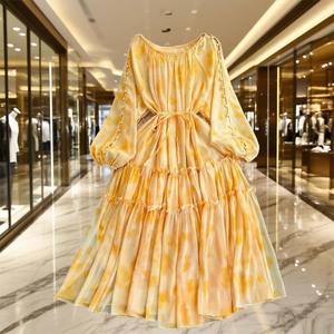 Empire Waist Dress - Chiffon Long Dress - Elegant 2025 Style