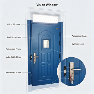<span class=keywords><strong>Porte</strong></span> coupe-feu en acier pour salle de classe <span class=keywords><strong>avec</strong></span> fenêtre de vision et <span class=keywords><strong>barre</strong></span> <span class=keywords><strong>anti</strong></span>-<span class=keywords><strong>panique</strong></span>, <span class=keywords><strong>porte</strong></span> <span class=keywords><strong>métallique</strong></span> <span class=keywords><strong>anti</strong></span>-collision pour bâtiments scolaires - Product Image 5