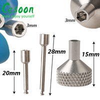 Implan Mikro Gigi, Sekrup Mini, Obeng Self Drilling, Gagang Bulat, Kunci Hexagonal 20/28mm, Alat Gigi Low Handpiece