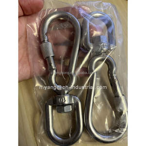 Vente chaude usine : Mousquetons à vis pivotants en acier inoxydable 304, verrouillables, pour l'escalade - Product Image 6