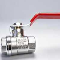 Vannes à boisseau sphérique en alliage de zinc 2PC résistantes aux hautes températures avec double filetage femelle pour applications générales, personnalisables OEM