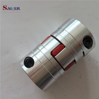 Accouplement de servomoteur en aluminium de haute qualité D20L25/D30L35 connecteur étoile à griffe à couple élevé vis d'accouplement élastique fleur de prunier