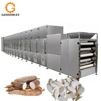 Machine à trancher les chips de manioc, machine à écailler et à sécher le manioc