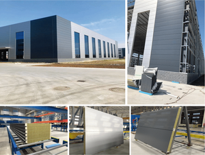 Panel Sándwich <span class=keywords><strong>de</strong></span> Lana <span class=keywords><strong>de</strong></span> Roca, Acero <span class=keywords><strong>de</strong></span> Color, Ignífugo, Aislamiento Térmico <span class=keywords><strong>para</strong></span> <span class=keywords><strong>Techos</strong></span> <span class=keywords><strong>de</strong></span> Almacenes, Talleres, Paredes Exteriores, Ecológico <span class=keywords><strong>y</strong></span> Moderno - Product Image 5