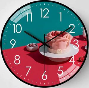 Orologio da Parete Silenzioso di Lusso Leggero Senza Foratura per Soggiorno, Stile Artistico - Product Image 4