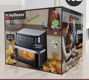 Freidora de Aire Digital Hoffmans de Calidad Premium, 15L, 2400W, Motor Duradero, Puerta Abatible, Bandeja Desmontable para África - Product Image 2