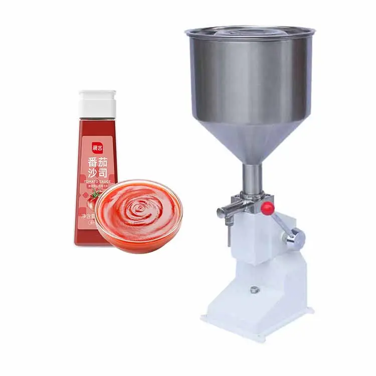 New Design A03 5-50ml Manual Liquid Filling Machine For Cream Shampoo And Cosmetic