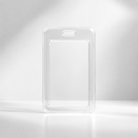 Porte-cartes d'identité transparent en gros, étanche, pour employés, double face, pour étudiants