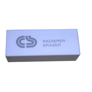 long nature white pencil rubber eraser