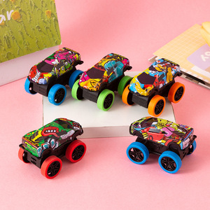 Voiture miniature Bigfoot Monster Truck à rétrofriction pour enfants de 4 à 6 ans, véhicule de course en plastique unisexe, cadeau - Product Image 3