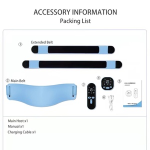 Ceinture de <span class=keywords><strong>massage</strong></span> lombaire légère et douce avec stimulation par impulsions et chauffage pour le dos et la taille, amincissante, pour le fitness et soulagement des douleurs menstruelles - Product Image 2