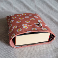 Sarung Pelindung E-Reader Berbahan Katun Khusus dengan Lapisan Busa, Sarung Kanvas untuk Kindle Kobo, Kantong Sarung Buku, Sarung Kindle Khusus