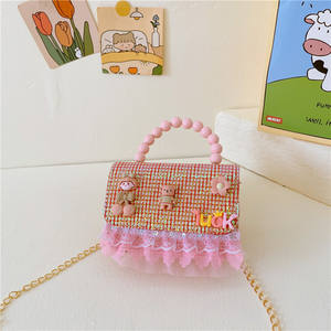 Tatlı çiçekli çanta çocuk yaratıcı el yapımı çanta sevimli yeni stil Mini çapraz vücut çanta - Product Image 3