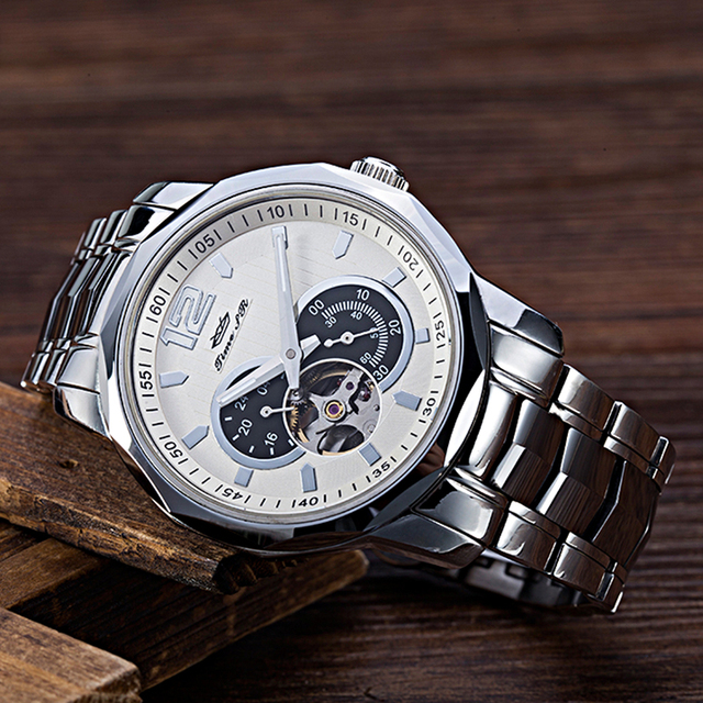 Luxury Watch Waterproof Stainless Steel Case Fashion Sport Men Automatic Mechanical Watch