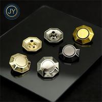 Kancing Tekan Logam Custom yang Dapat Dicuci, Kancing Jeans dari Paduan Seng Berkualitas Tinggi, Kancing Cincin Tekan untuk Pakaian Jeans, Rivet dengan Logo Terukir