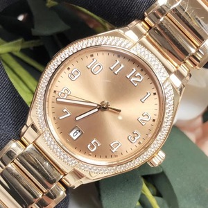 2026 Hot Selling 36mm Women's Rose Gold Luxury <b>Watch</b> <b>Diamond</b> Inlaid Bezel Fashion <b>Watch</b> Casual Business Mechanical <b>Watch</b> - Product Image 4