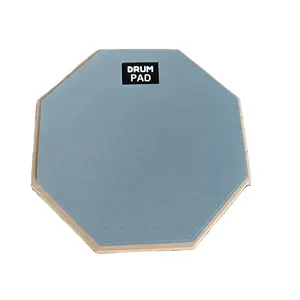 Oem 8 inch im lặng trống cao su thực hành Pad, bộ gõ câm trống Pad màu xám đơn vị gói người mới bắt đầu tấn công trống Pad