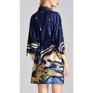 Set di Pigiama in Raso di Seta con Pizzo Floreale, Scollo a V, Tentazione Sensuale, Abbigliamento da Notte per Donne, Prodotto dalla Fabbrica di Guangzhou - Product Image 6