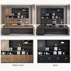 Nuovi mobili per ufficio moderni ultimi design della scrivania dell'ufficio Ceo Executive Desk Manager scrivania in Mdf/mfc a forma di L - Product Image 4