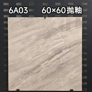 Baldosas de Cerámica Blancas de 600x600mm para Sala de Estar, Baldosas de Porcelana Brillante con Acabado de Mármol para Decoración de Interiores - Product Image 5