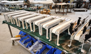 Instelbare snelheid aluminium <span class=keywords><strong>mini</strong></span> PVC bandtransporteurs prijs kleine tafeltransporteur laptopsysteem voor fabriek & thuisgebruik voor levensmiddelenwinkels - Product Image 6